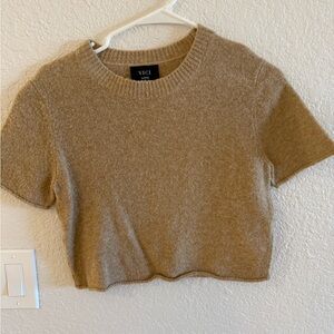 Vici Camel Knit Top